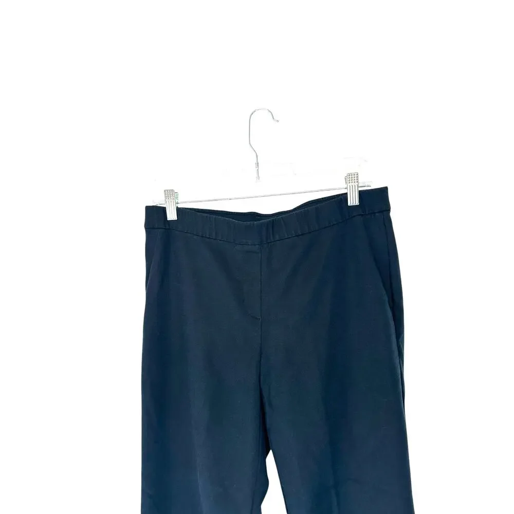 J. Jill‎ Pants Black Basic Casual Work Pull On Stretch Straight Leg Size 8